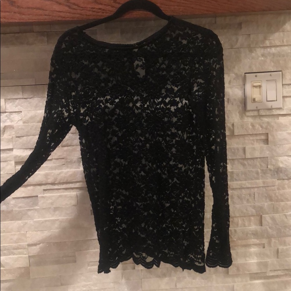 All black lace top!